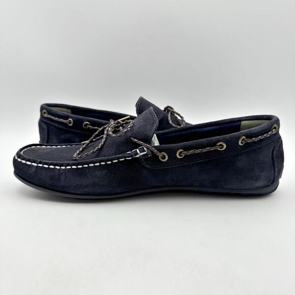 Barbour Mens Jenson Loafers US 8 EU 41 Navy Blue Suede NIB - Picture 8 of 13